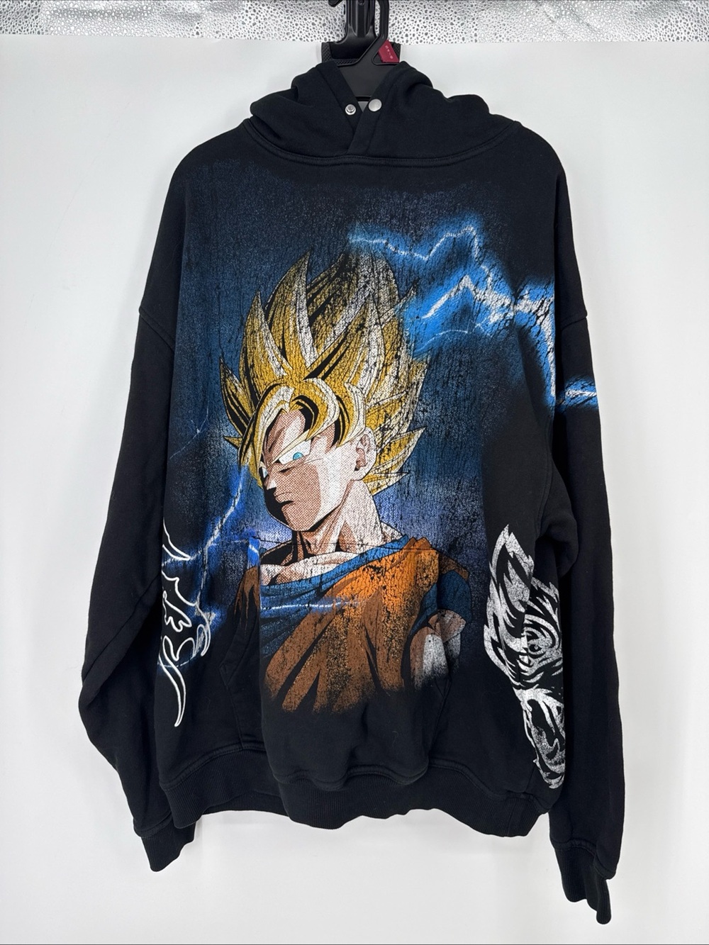 Darc Sport Dragon Ball Z Black Goku Graphic Logo Fleece Pullover Hoodie Men’s M